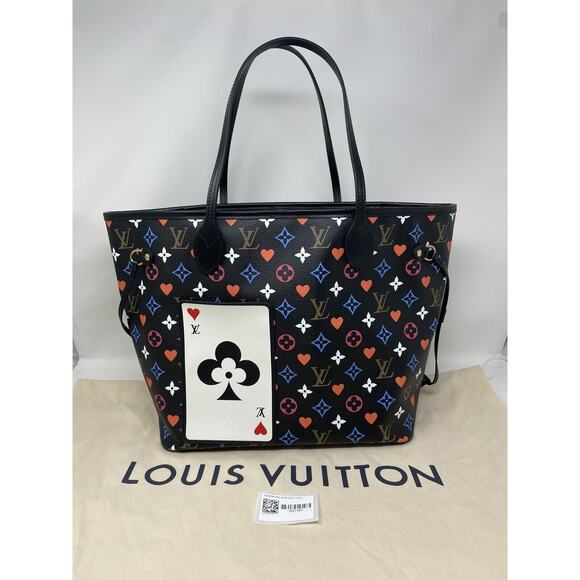 Louis Vuitton Neverfull Tote MM Black Canvas - Picture 5 of 14